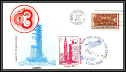 2253 Espace (space Raumfahrt) Lettre (cover Briefe) USA Skylab 4 SL 4 Launch Start 16/11/1973 - United States
