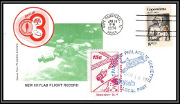 2259 Espace Space Lettre (cover Briefe) USA Skylab 4 SL 4 New Flight Record 14/1/1974 Copernicus Copernic Copernico - Verenigde Staten