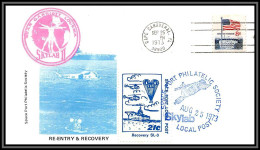 2248 Espace (space Raumfahrt) Lettre (cover Briefe) USA Skylab 3 Sl-3 Landing Re Entry & Recovery 25/9/1973 - Stati Uniti