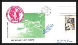 2245 Espace Space Lettre (cover Briefe) USA Skylab 3 Sl-3 Flight Record 24/8/1973 Copernicus Copernic Copernico - Estados Unidos