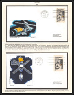 2207X Lot De 2 Lettre (cover Briefe) Usa Skylab 3 Sas / Docking Astro Documenta 1973 Copernicus Copernic Copernico - Verenigde Staten