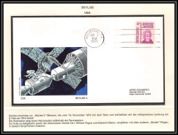 2212X Lettre (cover Briefe) Usa Skylab 4 Eva / Splasdown Astro Documenta 1973 - United States