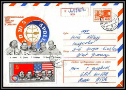 2022 Espace Space Entier Postal Stationery (Russia Urss USSR) Apollo Soyouz Soyuz 18/7/1975 Recommandé Registered - Russia & USSR