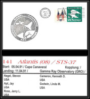 1854 Espace (space Raumfahrt) Entier Postal (Stamped Stationery) USA Start STS 37 Atlantis Navette Shuttle - 5/4/1991 - Etats-Unis