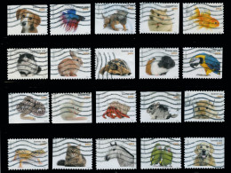 Etats-Unis / United States (Scott No.5106-25 - Pets) (o) Set Of 20 - Used Stamps