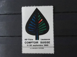 Suisse Vignette Comptoir Suisse Lausanne 1965 - Cinderellas