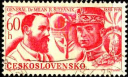 Tchekoslovaquie Poste Obl Yv:1722 Mi:1875 Milan Rastislav Štefánik (Beau Cachet Rond) - Usados