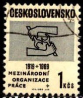 Tchekoslovaquie Poste Obl Yv:1700 Mi:1853 International Labour Organization (Beau Cachet Rond) - Usati