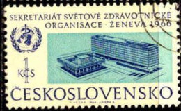 Tchekoslovaquie Poste Obl Yv:1473 Mi:1616 Inauguration Of W.H.O. Headquarters, Geneva (Beau Cachet Rond) - Usados