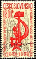 Tchekoslovaquie Poste Obl Yv:1313 Mi:1439 Czech–Soviet Treaty Of Friendship (TB Cachet Rond) - Gebraucht