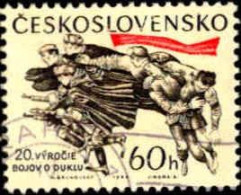 Tchekoslovaquie Poste Obl Yv:1353 Mi:1485 Slovak National Uprising+Dukla Battle Pass (Beau Cachet Rond) - Oblitérés