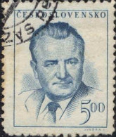 Tchekoslovaquie Poste Obl Yv: 480 Mi:554 Président Klement Gottwald (Beau Cachet Rond) - Used Stamps