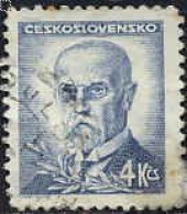 Tchekoslovaquie Poste Obl Yv: 412 Mi:470 Tomáš Garrigue Masaryk President (Beau Cachet Rond) - Gebruikt