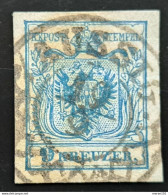 Österreich 1850, Mi 5 AUSSIG 19/9 Zierstempel - Oblitérés
