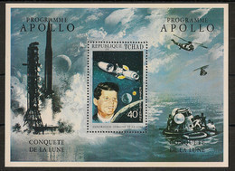 TCHAD - 1971 - Bloc Feuillet BF  N°Mi. 14 - Apollo / Kennedy - Neuf Luxe ** / MNH / Postfrisch - Kennedy (John F.)