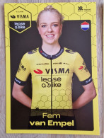 Card Fem Van Empel - Team Visma-Lease A Bike - 2024 - Women - Cycling - Cyclisme - Ciclismo - Wielrennen - Radsport