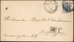 Finland Railway Post 20P Postal Stationery Cover Mailed To Helsinki 1881. Russia Empire - Brieven En Documenten