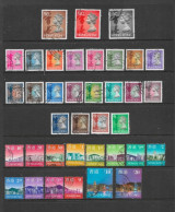 HONG KONG COLLECTION. DEFINITIVE SETS. VALUES TO $50. USED. - Other & Unclassified