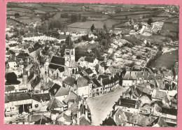 SAS0757  CPSM  MOULINS-ENGILBERT  (Nièvre)  Vue Aérienne Sur L'Eglise Et Le Vieux Château  +++++ - Moulin Engilbert