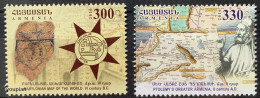 Armenia 2016, Armenian History. Armenia On Ancient Maps, MNH Stamps Set - Armenien