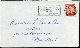 Cover From Antwerpen To Bruxelles - N° 1028 - 1953-1972 Glasses