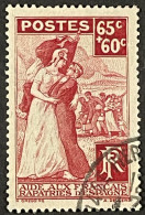 YT 401 ° Obl 1938, Français Rapatriés D’Espagne 65c+60c Rose (côte 6 €) France – Aff - Used Stamps