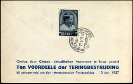 Cover "ten Voordeele Der Teringbestrijding" - N° 446 - Storia Postale