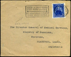 Cover From Bruxelles To Blackpool, England - "Consular Sector, British Embassy, Brussels" - Lettres & Documents