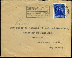 Cover From Bruxelles To Blackpool, England - "Consular Sector, British Embassy, Brussels" - Storia Postale