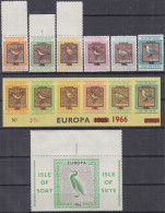 INSEL SOA (Schottland), Nichtamtl. Briefmarken, 2 Blöcke + 6 Marken, Postfrisch **, Europa 1966, Vögel - Schotland