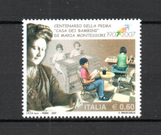 ITALIA  : Casa Dei Bambini Di Maria Montessori  -  1 Val. MNH**  Del   5.01.2007 - 2001-10:  Nuovi