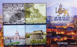 Armenia 2018, 2800th Anniversary Of Foundation Of Yerevan, MNH S/S - Armenia