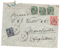 French Morocco - October 10, 1921 Mekini's Cover To England - Other & Unclassified