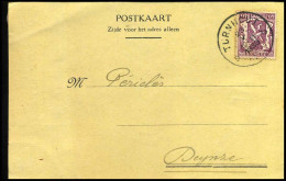 479 Op Postkaart Van Turnhout Naar Deynze - 23/05/1939 - 'Huis Wed. A. Moerman-Verheyden, Turnhout' - 1935-1949 Sellos Pequeños Del Estado