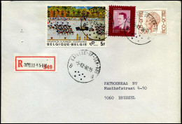 Aangetekende Cover Naar Brussel : N° 1994 + 1986 + 1649 -- Kapelle-op-den-Bos - 1970-1980 Elström