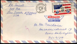 Airmail Cover To Antwerp, Belgium  - 3c. 1961-... Lettres
