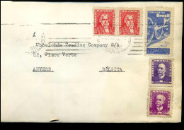 Cover To Antwerp, Belgium - Lettres & Documents