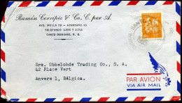 Cover To Antwerp, Belgium - ' Tamon Dorripio V Co., C. Por A., Santa Domingo' - Dominican Republic