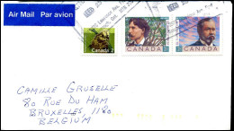 Cover To Brussels, Belgium - Cartas & Documentos