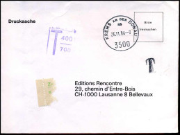 Cover To Lausanne - Taxe - Taxe