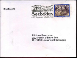 Cover To Lausanne - Flaggenstempel : Seeboden - Machines à Affranchir (EMA)