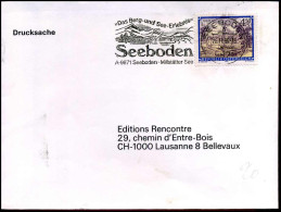 Cover To Lausanne - Flaggenstempel : Seeboden - Maschinenstempel (EMA)