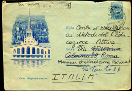 Cover To Rome, Italy - Lettres & Documents