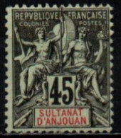 ANJOUAN 1900-7 * AMINCI-THINNED - Unused Stamps