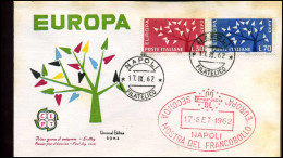 FDC - Italy - 1962