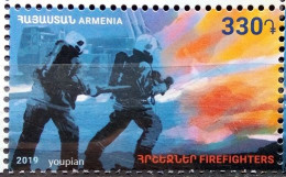 Armenia 2019, Firefighters, MNH Single Stamp - Armenia
