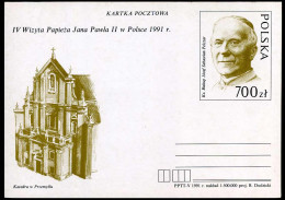 Postcard - IV Wizyta Papieza Jana Pawla II W Polsce 1991 - Stamped Stationery