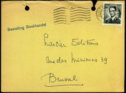 Postkaart / Carte Postale Naar Brussel - 'De Wase Boekhandel' - 1953-1972 Lunettes