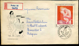 Registered Cover From Bratislava To Brussels, Belgium - Cartas & Documentos