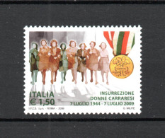 ITALIA  :  Insurrezione Delle Donne Carraresi  -  1 Val. MNH**  Del   7.07.2009 - 2001-10:  Nuovi